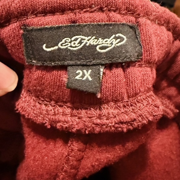 Ed Hardy tiger wide leg sweatpants - Picture 5 of 6